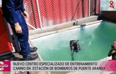 Nuevo centro de entrenamiento canino en estación de bomberos de Puente Aranda