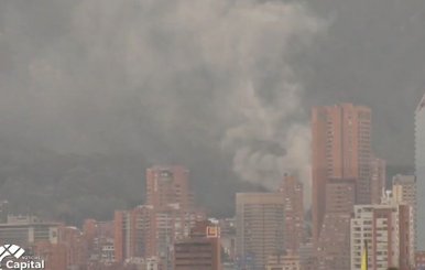 Bomberos controlaron quema de residuos este 7 de octubre