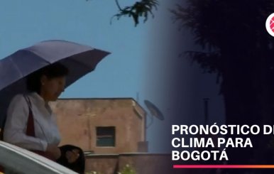 Lluvia y tiempo seco en Bogotá