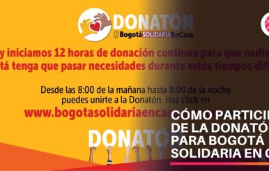 Donatón- Bogotá Solidaria en Casa