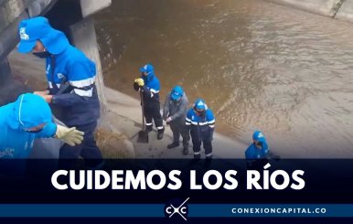 Jornada de limpieza en el río Fucha en el Día Mundial del Agua