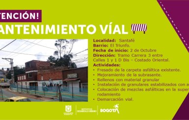 Obras en la localidad de Santa Fe