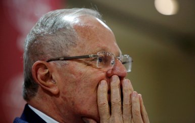 FILE PHOTO: Peru's President-elect Pedro Pablo Kuczynski speaks during a press conference in Lima