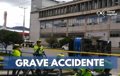 Fuerte choque en el occidente de Bogotá, deja una víctima fatal