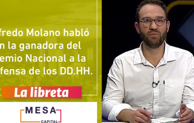 En La Libreta estuvo Ediliana Mendoza, ganadora del Premio Nacional de DD.HH