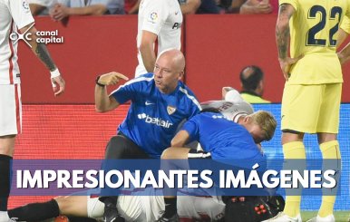 Jugador del Sevilla sufre una impactante lesión