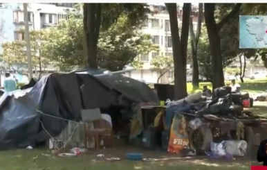 Habitantes de calle en Bogotá