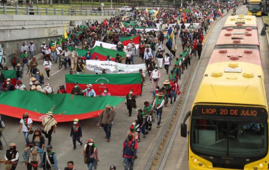 Minga en Bogotá