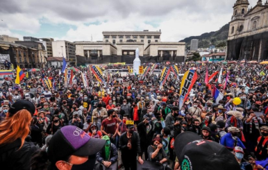 Manifestaciones en Bogotá