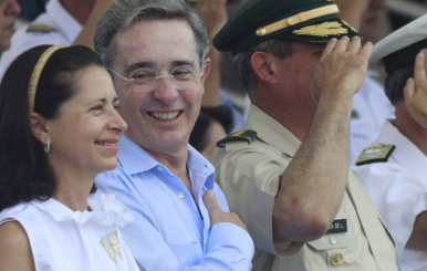 Lina Moreno y Álvaro Uribe