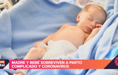 Bebé se salvó de COVID-19