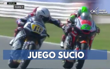 Expulsan piloto de motociclismo por mala conducta en carrera