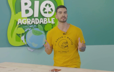Agenda con material reciclado 