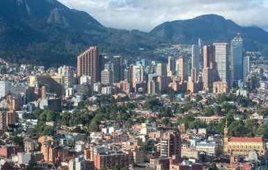 Panoramica de la ciudad de Bogotá
