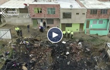 Investigan incendio de tres casas en barrio Caracolí de Ciudad Bolívar