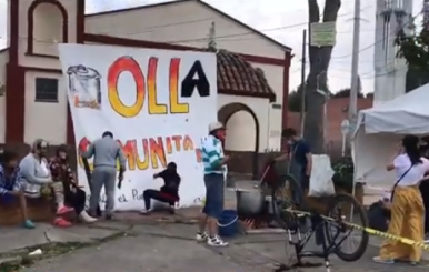 Olla comunitaria en Engativa