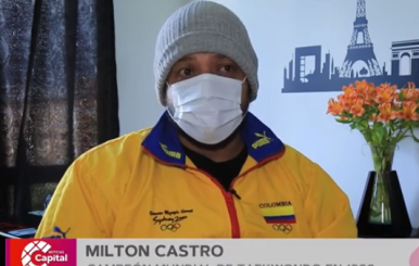 Milton Castro, campeón de taekwondo.