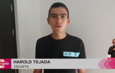 Hurto a ciclista Harold Tejada.