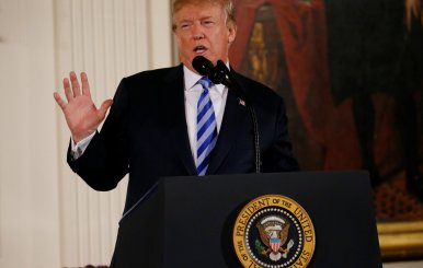 Trump holds Public Safety Medal of Valor Awards Ceremony at the White House in Washington