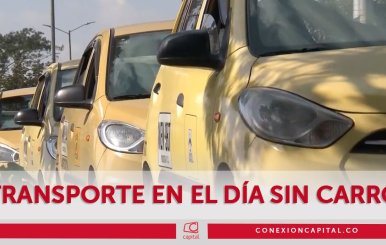 Taxistas en el Día sin Carro