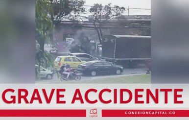 Accidente tractocamión en Fontibón