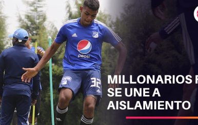 Millonarios suspende entrenamientos por coronavirus