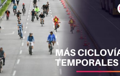 Ciclovías durante alerta amarillas en Bogotá