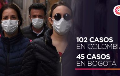 102 casos en Colombia