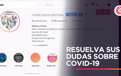 La cuenta @medicosporcolombia resuelve dudas sobre coronavirus