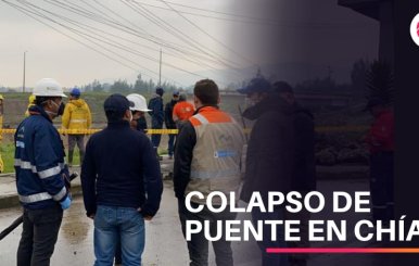 Colapsó puente en Chía