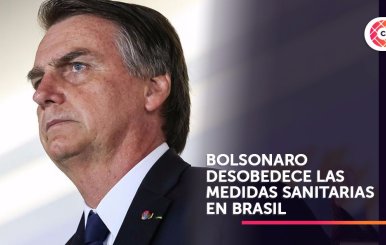 Bolsonaro incumple cuarentena preventiva en Brasilia