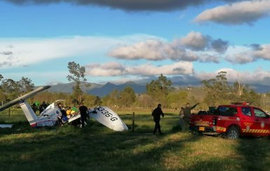 Accidente de avioneta en Ubaté