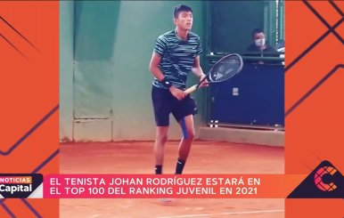 El tenista juvenil Johan Rodríguez estará en el top 100 del ranking juvenil en 2021